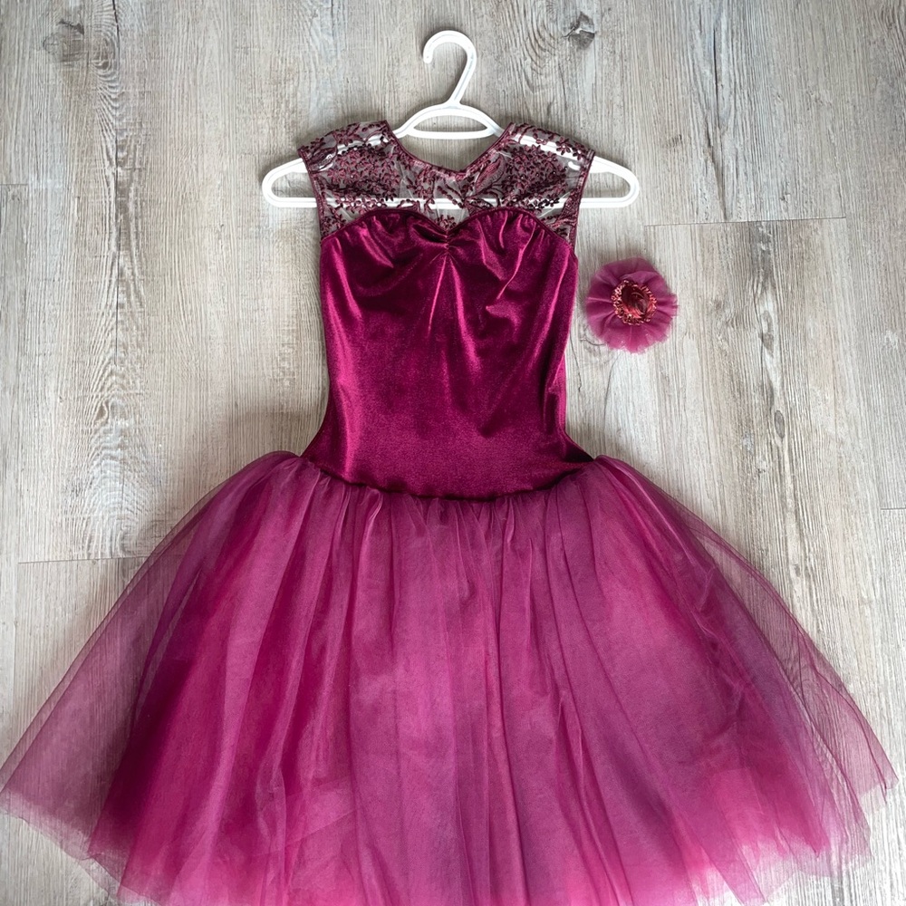 Burgundy Ballet Dress